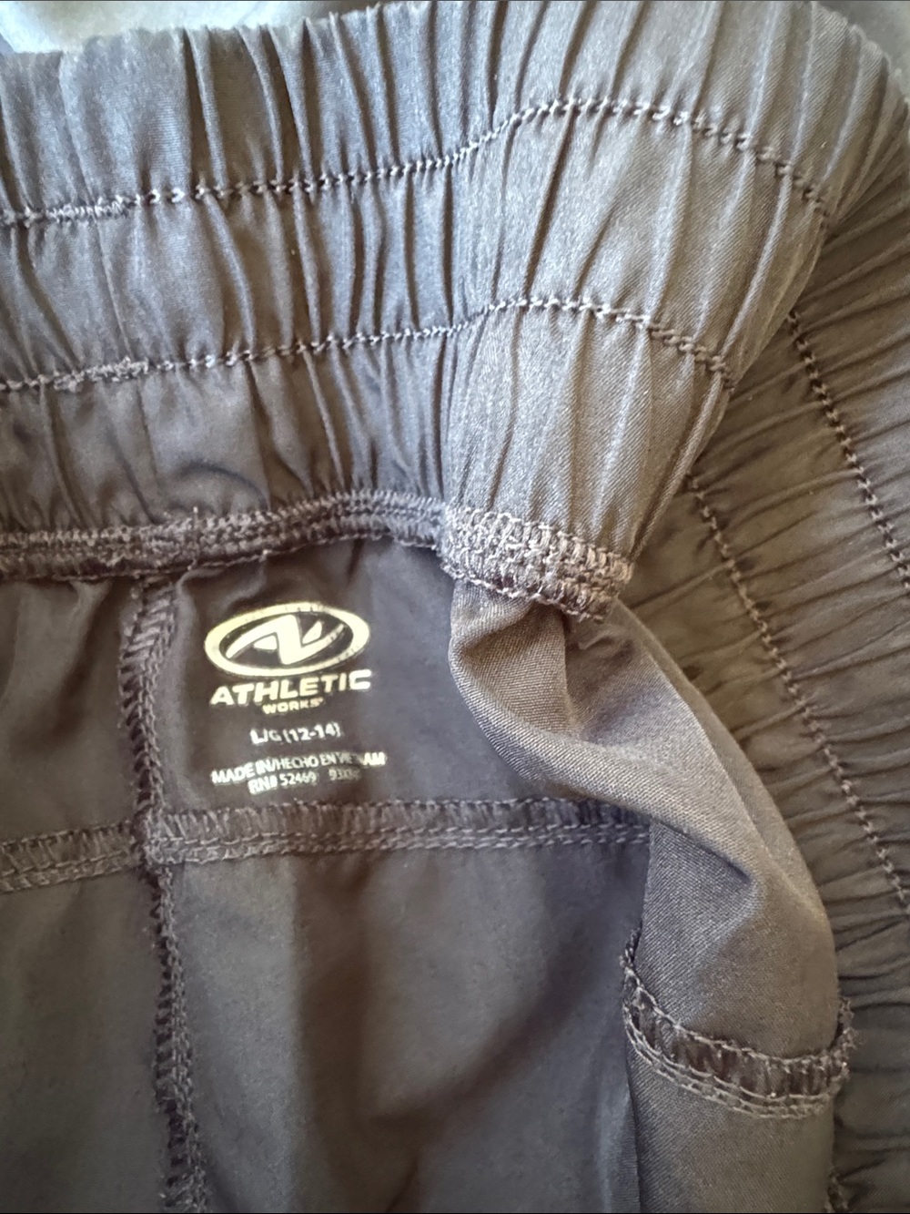 Danskin Now Black Athletic Shorts with Pink Accents - Picture 3 of 3